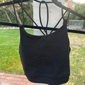 Lululemon Black Strappy Sports Bra/Tank